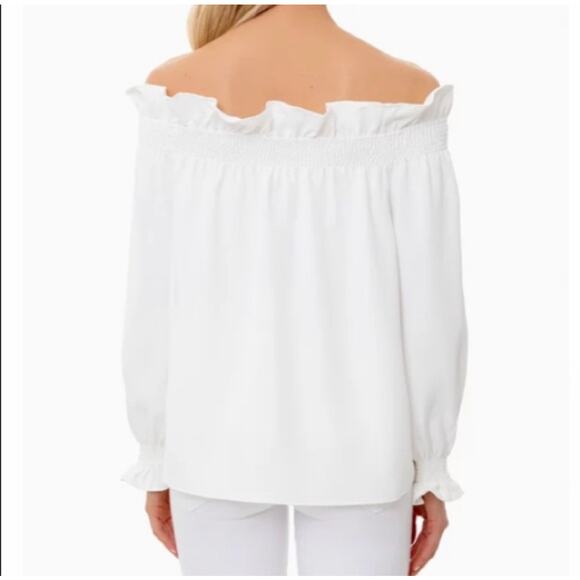 TUCKERNUCK White Off The Shoulder Marguerite Top NWT Size XS - Picture 7 of 12